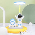 FunBlast LED Table Lamp - Robot Shaped LED Rechargeable Desk Lamp With Space Theme Sharpner Study Desk....