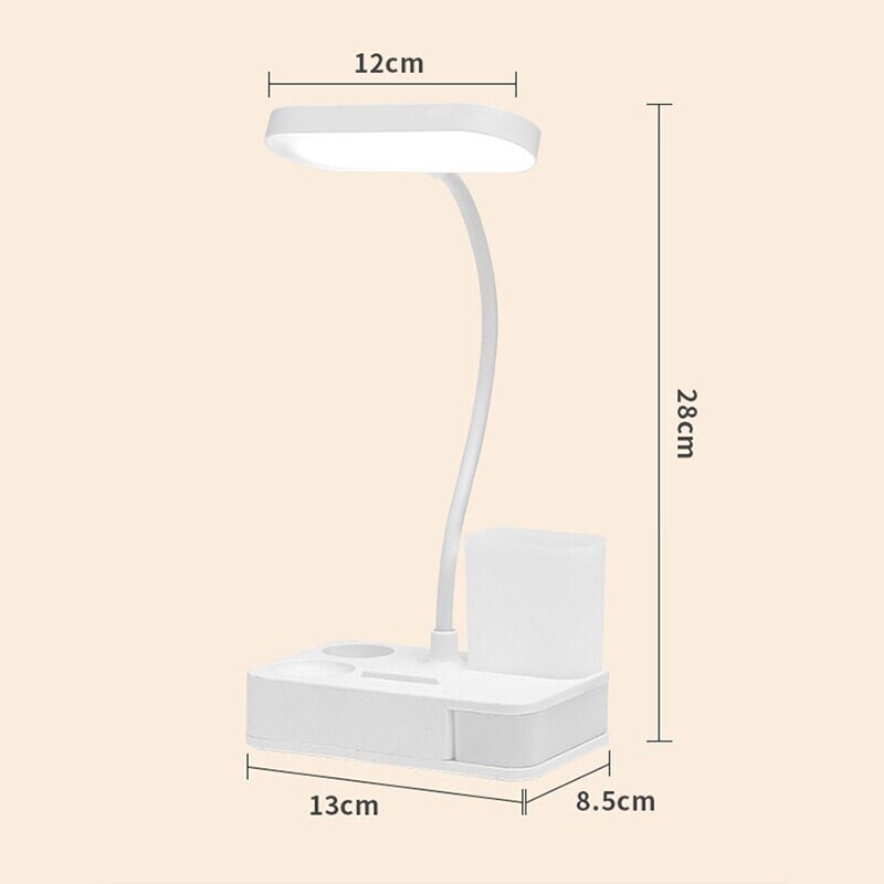 USB Rechargeable Table Lamp Study Desk Lamp Led Light For Bedroom Living Room