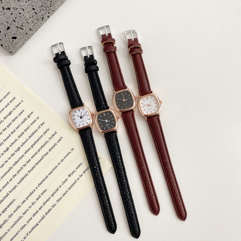 Women Watch Small Square Dial Quartz Simple Ultra Thin Watches Fashion