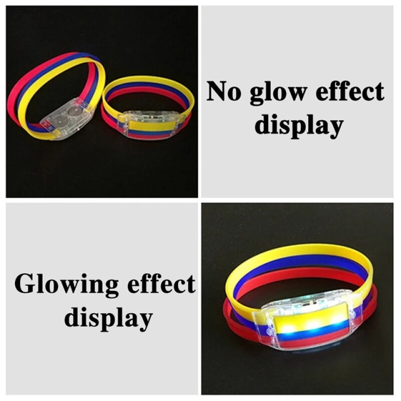 2022 Argentina Brazil germany Spain Portugal National Flag LED Bracelet Flow Watch Football Team Cheer Props Party Decor