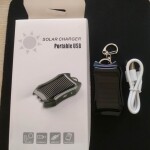 1200mAh Power Bank Charger Keychain with 3 LED Mini Portable Solar Panel Charger