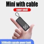 Ultra-thin TypeC 5000mAh Mini Portable Power Bank