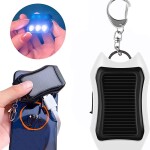 1200mAh Power Bank Charger Keychain with 3 LED Mini Portable Solar Panel Charger