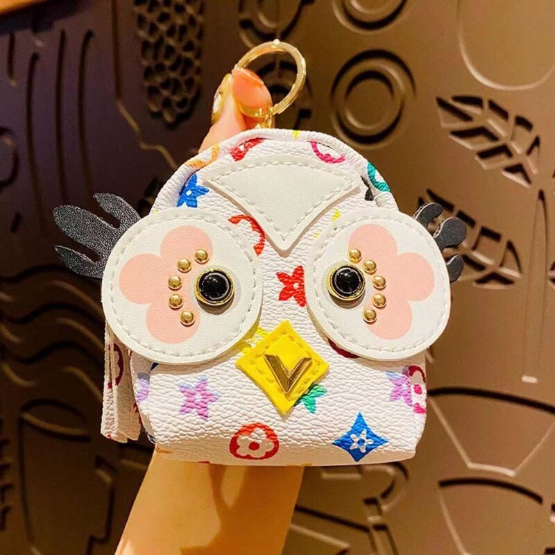 Mini Owl coin Purse key ring