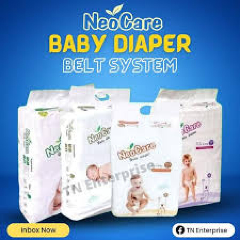 NeoCare Premium Belt System Baby Diaper নিওকেয়ার প্রিমিয়াম বেল্ট সিস্টেম বেবি ডায়াপার